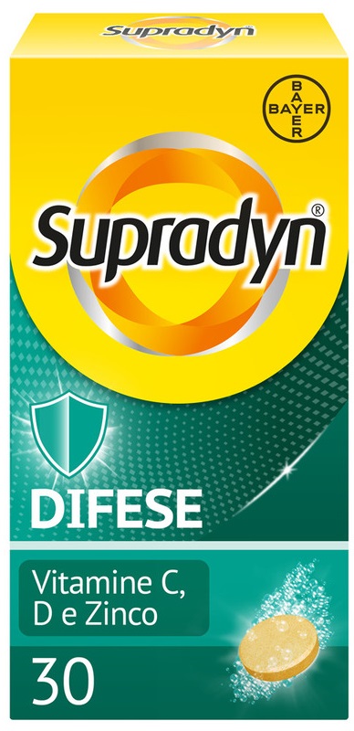 SUPRADYN DIFESE 30 COMPRESSE EFFERVESCENTI - Metafarm