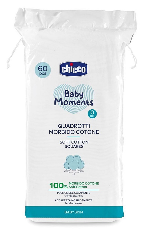 CHICCO BABY MOMENTS QUADROTTI 60 PEZZI - Metafarm