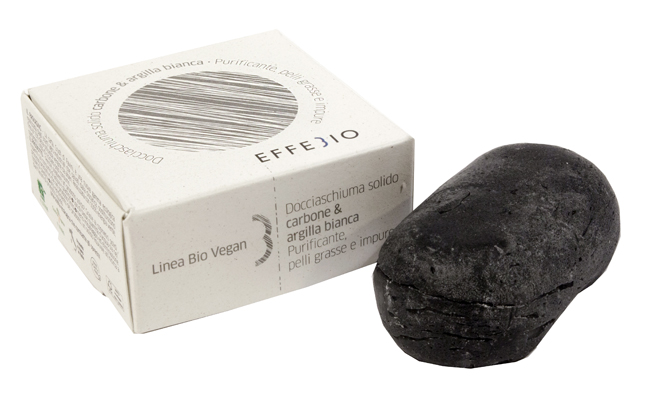 EFFEBIO DOCCIASCHIUMA SOLIDO CARBONE E ARGILLA BIANCA 75 G - Metafarm