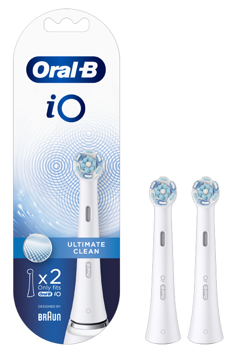 ORALB POWER REFILL IO ULTIMATE CLEAN WHITE 2 PEZZI - Metafarm