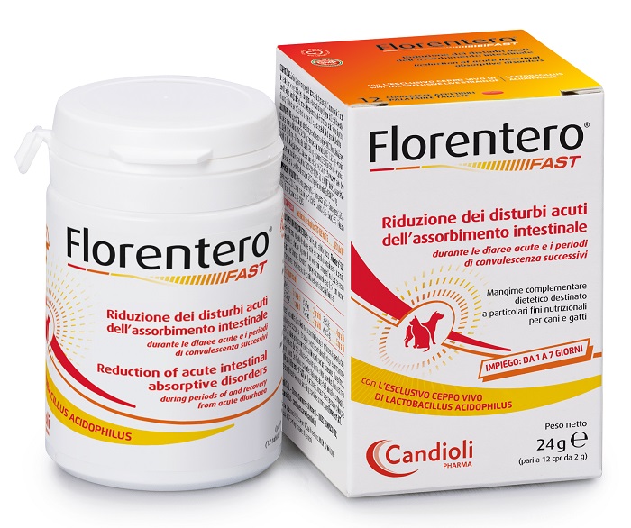 FLORENTERO FAST BARATTOLO DA 12 COMPRESSE APPETIBILI DA 2 G - Metafarm