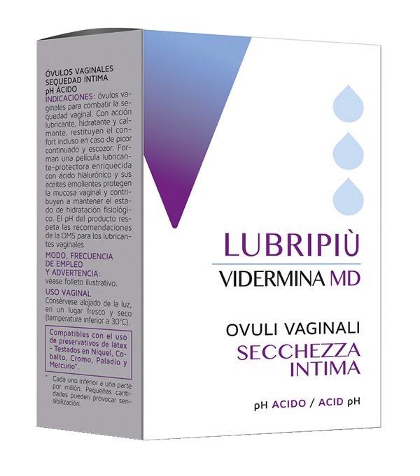VIDERMINA LUBRIPIU' OVULI VAGINALI 2 BLISTER DA 5 OVULI - Metafarm