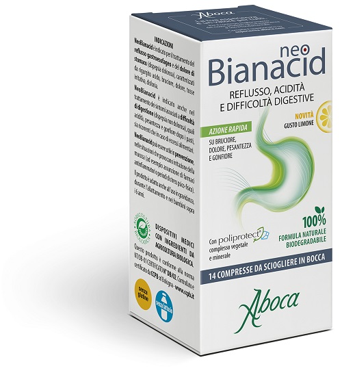 NEOBIANACID 14 COMPRESSE LIMONE - Metafarm