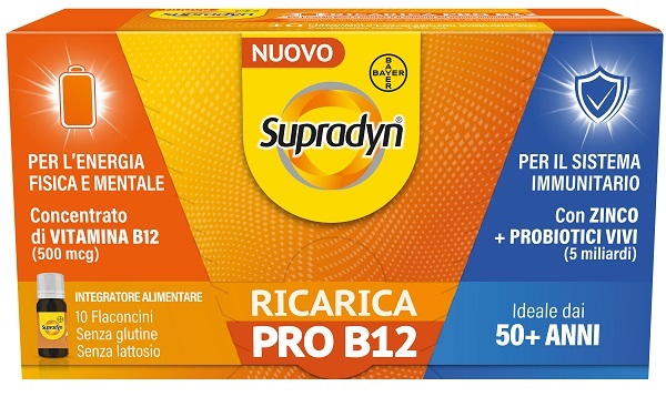 SUPRADYN RICARICA PRO B12 10 FLACONCINI - Metafarm